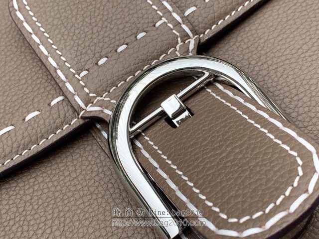 DELVAUX女包 德爾沃比利時單肩包 純手工蜜蠟縫線 德爾沃女手提包 女手拎包 DF0028手縫大象灰 Delvaux斜挎包  fcs1389